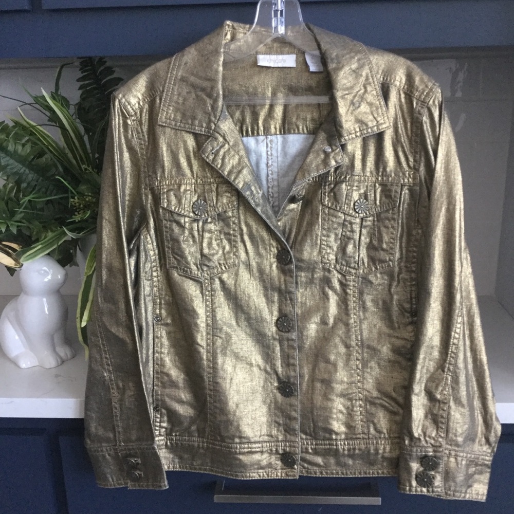 Chicos gold jacket